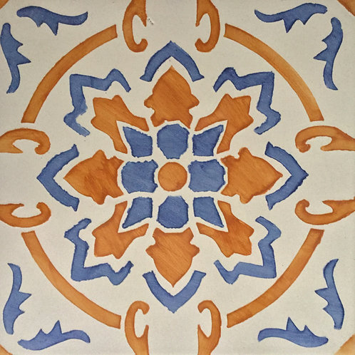 Sicilian Hand-Painted Tile 20x20