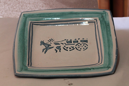 Sicilian Vintage Plate with Carretto Siciliano