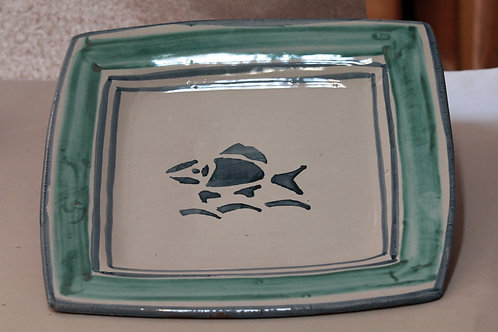 Sicilian Vintage Plate with Fish