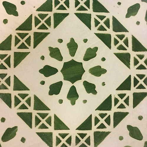 Sicilian Hand-Painted Ceramic Tile 20x20