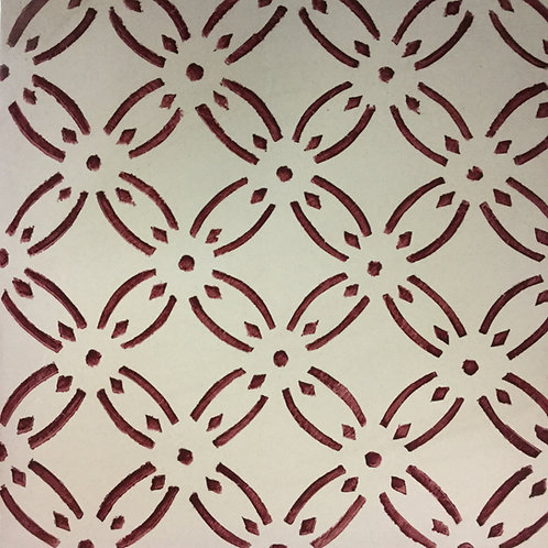 Sicilian Hand-Painted Ceramic Tile 20x20