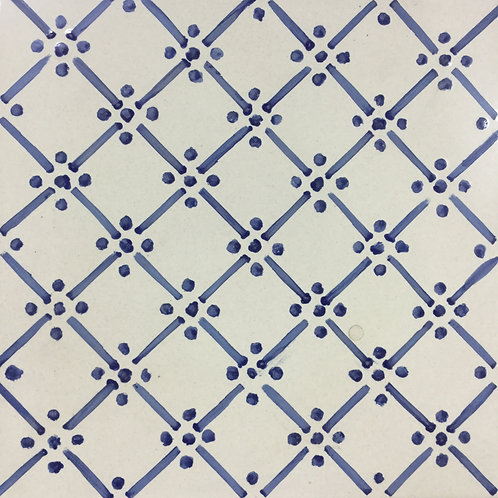 Sicilian Hand-Painted Ceramic Tile 20x20