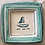 Thumbnail: Sicilian Vintage Plate Set with Sailing boat