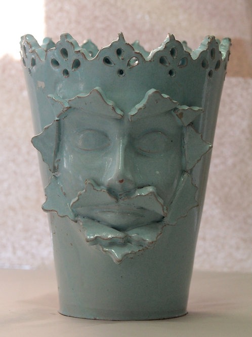 The Blue King - Ceramic Moro Head