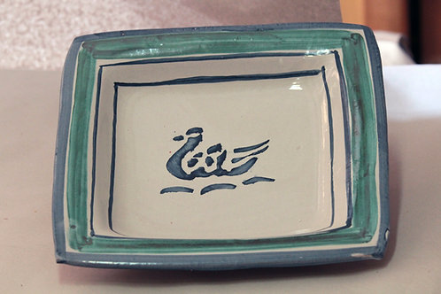 Sicilian Vintage Plate with a Duck