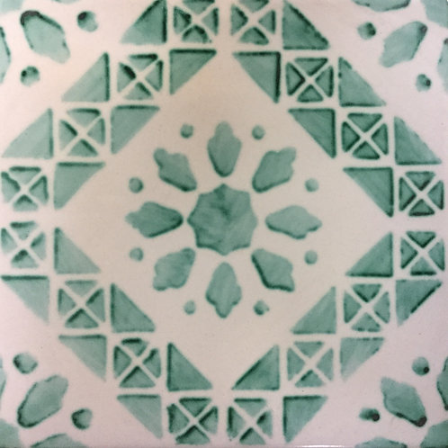 Sicilian Hand-Painted Ceramic Tile 20x20