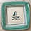 Thumbnail: Sicilian Vintage Plate Set with Sailing boat