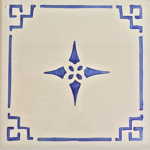 Sicilian Hand-Painted Ceramic Tile 20x20